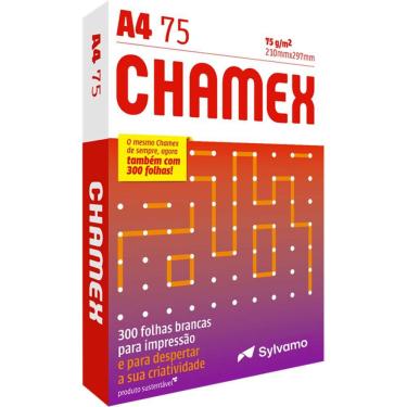 Imagem de Papel Chamex A4 75g Pacote 300 folhas