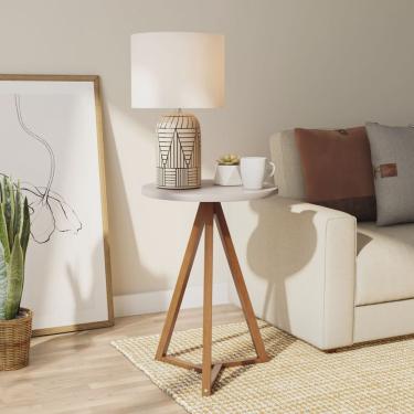 Imagem de Mesa Lateral Redonda mdf/mdp Classic