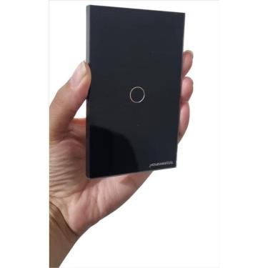 Imagem de Espelho Frontal Vidro Interruptor 1 Botão Novadigital 4X2