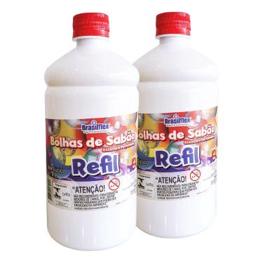 Imagem de Refil Para Bolha De Sabão Líquido Bubble Para Bolhas 2 Lts