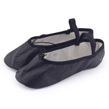 Imagem de Sapatilha Infantil Meia-Ponta Sintética forro TNT Só Dança, Preto, 25