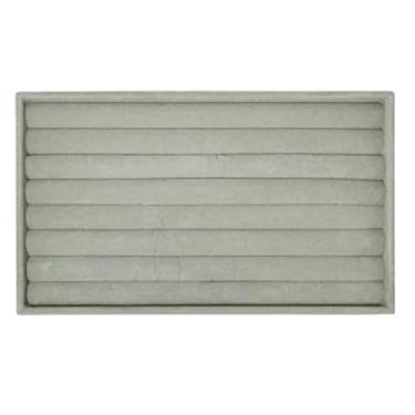 Imagem de Bandeja porta joias, para armazenamento de brincos e anéis, organizadora de semi-joias e bijuterias.embalagem de calçados；proteção para sapatos；sacola para sapatos；bolsa para calçados(Cinza)