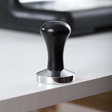 Imagem de Conjunto de prensa de café expresso Tamper de 51 mm, 90 x 51 mm, madeira maciça, aço inoxidável, acessórios de café expresso para barista, café, café (51 mm)