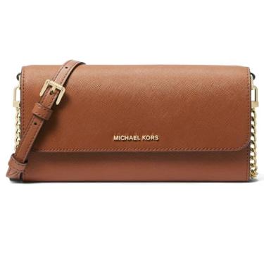 Imagem de Michael Kors Carteira grande Jet Set em uma alça transversal de corrente, bagagem, Bolsas, Malas