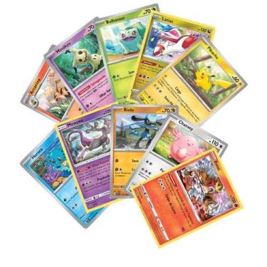Imagem de Lote 20 Cartinhas Pokemon em inglês + 2 cartas brilhantes - pokemon co