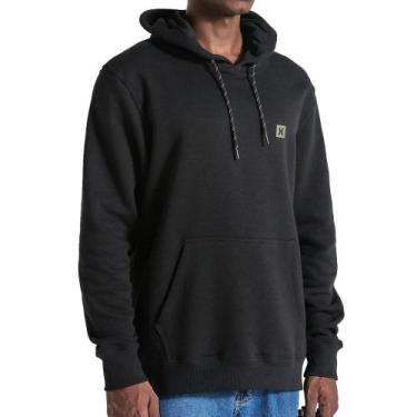 Imagem de Moletom Canguru Hurley Mini Icon II Preto, M, Preto