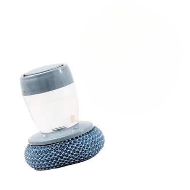 Imagem de Escova de Louça/Panela De Aço com Dispenser Recipiente para Detergente Fogão Cozinha Limpeza Esponja(1 unidade)