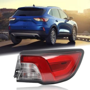 Imagem de Duolctrams Conjunto de lâmpada traseira de luz traseira externa de LED compatível com Ford Escape 2020-2022 lado direito do passageiro LJ6Z-13404-E