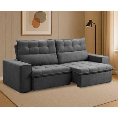 Imagem de Sofá Retrátil e Reclinável 240cm X 110cm X 98cm Castor