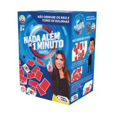 Imagem de Brinquedo Jogo Nada Além de 1 Minuto Não Derrube os Reis 2 em 1 Pais&F