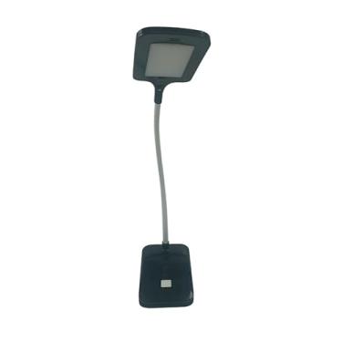Imagem de Luminaria Articulada Abajur de Mesa Garra Clip Led Recarregavel USB (PRETO)