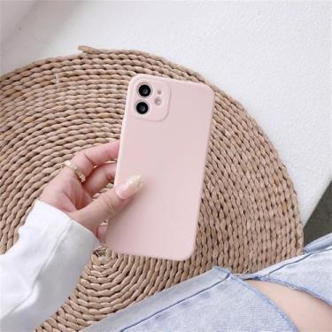 Imagem de Capa de silicone líquido para celular Xiaomi Redmi Note 12 12S 7 8 8T 9 9S 9T 10 10S 10T Pro Max, capa macia e fina em cores doces, rosa claro, para Redmi Note 10T 5G