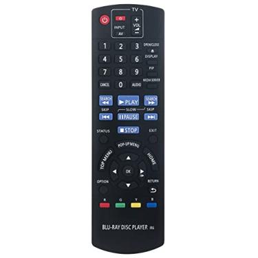 Imagem de N2QAYB000580 Ajuste remoto substituído para leitor de Blu-ray Disc Panasonic DMP-BD75 DMP-BD75EB-K DMP-BD75EE-K DMP-BD75EF-K DMP-BD75EG-K N2QAYB000577