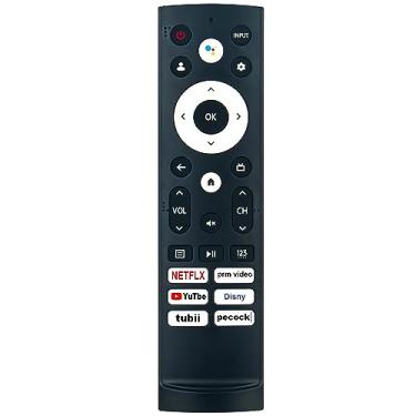 Imagem de Controle remoto de substituição de voz ERF3V90H para Hisense Android TV 85U7H 75U8H 75U7H 50A6H 55U7H 65A6H 75A6H 75U75H 65U7H 65U8H 65U75H 43A6H 55A6H 43A68H 50A6H 68H 55 U8H 55U75H 55A68H 65A68H