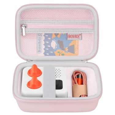 Imagem de BOVKE Estojo de transporte compatível com Yoto Mini 2024 Edition Leitor de música de áudio infantil, alto-falante reproduz audiolivros cartões de rádio com espaço para cartões e cabos extra Yoto, rosa