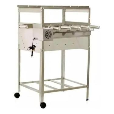 Imagem de Churrasqueira Giratório 5 Espetos Portátil Apartamento - INFINITYGRILL