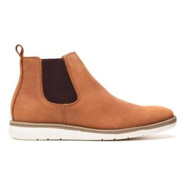 Imagem de Botina Moderna Feita Em Couro Rustico Com Solado De Borracha - Ranster