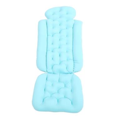 Imagem de Almofada Completa da Banheira, Travesseiro de Banho Inteiro Uso Multifuncional Removível para Piscina (Azul)