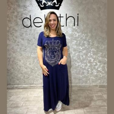 Imagem de Vestido Longo Leão de Judá em pedraria 01 - DELUTHI, P
