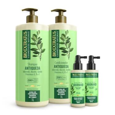 Imagem de Kit Bio Extratus Antiqueda Jaborandi (1L) Shampoo, Condicionador e 2x Tônico Extrato