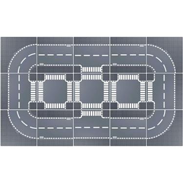 Imagem de Homikidy Road Base Plates for City Road Building Block,15 City Street Plates, 10"x10"Road Baseplates for City Street