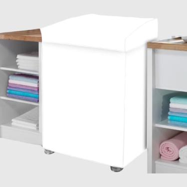 Imagem de Capa Impermeável para Máquina de Lavar, Consul, Brastemp, Electrolux, Suggar, Mueller, Colormaq, New Maq, New Up (Branca)