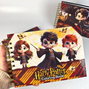 Imagem de Livro Colorir Stitch Labubu Harry Potter 50 Folhas Capa Dura A5 - DAFU