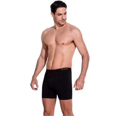 Imagem de Cueca Boxer Box Trifil Respirável Poliamida Sem Costura, Preto, P