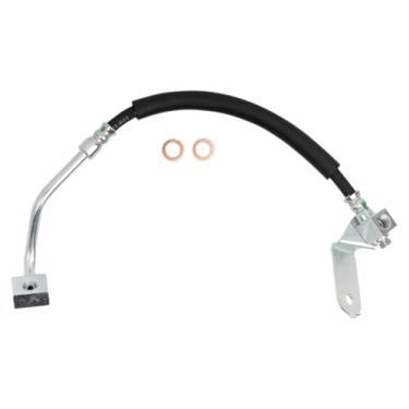 Imagem de TRQ Lado do motorista da mangueira do freio traseiro esquerdo compatível com Chrysler 300 2008-2019 Dodge Challenger 2006-2019 Charger 2006-2019 Magnum 2006-2008