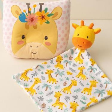 Imagem de Kit de Naninha Paninho com Bichinho Pelúcia + Travesseiro Anatômico Be