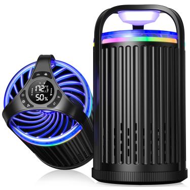 Imagem de CreateFun Armadilhas para moscas de frutas para ambientes internos, armadilhas de mosquitos para casa interna - preto