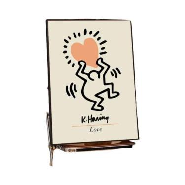 Imagem de Pôster De Exposição De Arte Keith Em Papel Kraft Branco Vintage Decora