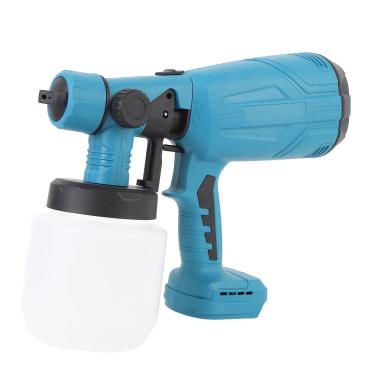 Imagem de Pulverizador de tinta sem fio, pistola de pintura elétrica de 200 W, pulverizador de tinta elétrico alimentado por bateria com recipiente de 800 ml e 4 bicos para móveis domésticos