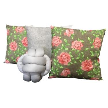 Imagem de Kit 3 Capas de Almofadas Decorativas + Almofada Nozinho(2)