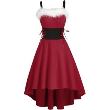 Imagem de Vestido Swig Swig Da Sra. Sata Da Womes Las Ombro A Ombro Vestido Facy De Natal, 2, XL