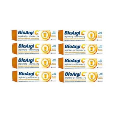 Imagem de Kit 8 Bioargi C Arginina+Vit C 16 Comprimidos Efervescentes - União Qu