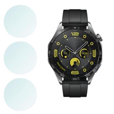 Imagem de Película de Vidro Compatível Com Huawei Watch GT 4 - 03 Unidades - Poo