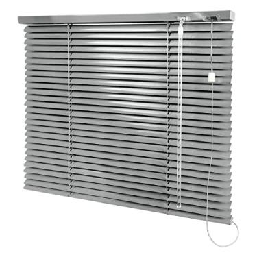 Imagem de Persiana Horizontal Cinza - 1,70m larg x 1,20m alt - Alumínio 25mm - Persianet