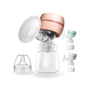 Imagem de Bomba Tira Leite Elétrica Portátil Automatica Premium – 2 Modos, 9 Níveis de Sucção, Tela LED, Baixo Ruído + Protetor de Mama de Silicone 22mm – 180ml - Bomba de Amamentação