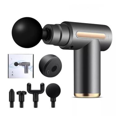 Imagem de Pistola Massageadora Elétrica para Liberação Miofascial - Massageador Profissional em Produtos de Massagem e Relaxamento Muscular(CINZA)