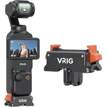 Imagem de Base adaptadora VRIG para DJI Osmo Pocket 3, base de mesa PULUZ Dock Suporte de liga de alumínio para acessórios DJI Osmo Pocket3, compatível com GoPro/Arca/orifício de parafuso de 1/10.2 cm, alça ou