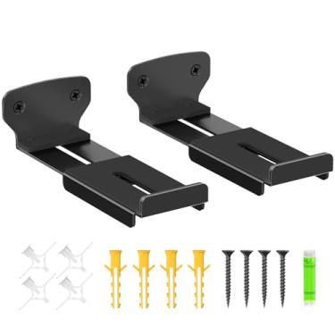Imagem de notiela Suporte de parede Soundbar para Samsung, Bose, Vizio, LG, Sony Soundbar Mount com profundidade ajustável 9 cm-16 cm Suporte de barra de som sob TV comporta até 17 kg