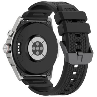 Imagem de Disscool Pulseiras de substituição ajustáveis de 24 mm compatíveis com Ticwatch Atlas/Pro 5 Enduro/Pro 5, pulseira de silicone confortável com pulseira de liberação rápida, acessórios para relógio