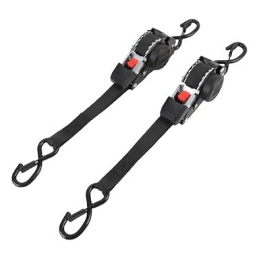 Imagem de Luocute 2pcs Tiras de Catraca Retráteis, 1 Polegada X 10ft AUTO PESADO DEVIDADES PARA DIREITO, 1760 Libras Ratchet Ratchet Tiras Com Ganchos S PARA Motocicletas de Jet Ski de Barco ATV
