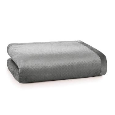 Imagem de Cobertor King de Sherpa e Flanel Fleece Karsten 290x260 cm Eliot Metal