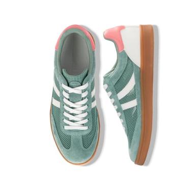 Imagem de Rosella Carlie Tênis feminino – Tênis feminino moderno com palmilha removível – Sapatos de primavera elegantes e leves para mulheres, casuais, antiderrapantes, com cadarços, calçados de caminhada