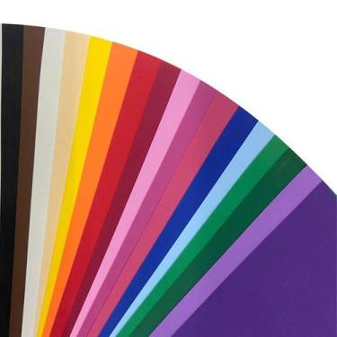 Imagem de Kit Com 20 Folhas De EVA Liso 40x60 - Make Mais