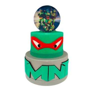 Imagem de Bolo Fake Tartarugas Ninja - Catavento Festa dos Sonhos
