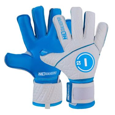 Imagem de Luva de Goleiro Campo e Society Semi Profissional N1 Cronos Cor:Blue, Tamanho:8