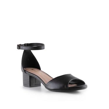 Imagem de Sandália De Salto, Via Uno, Feminino, Preto, 35